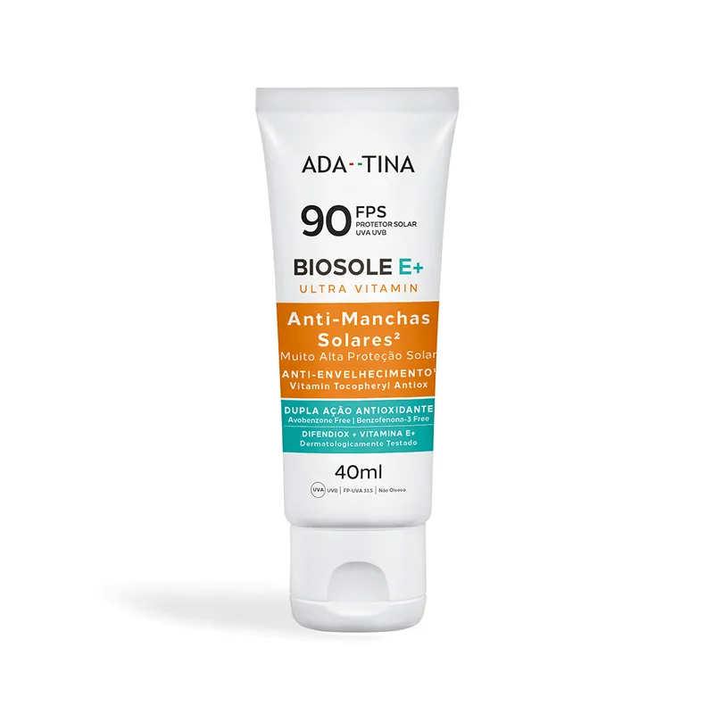 Protetor Solar Biosole E+ Ultra Vitamin FPS 90 Ada Tina 40ml