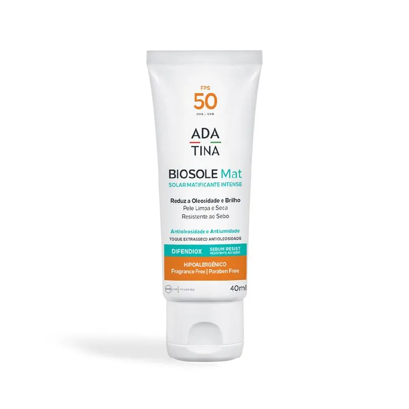 Protetor Solar Biosole Mat FPS 50 Ada Tina 7 em 1 40ml