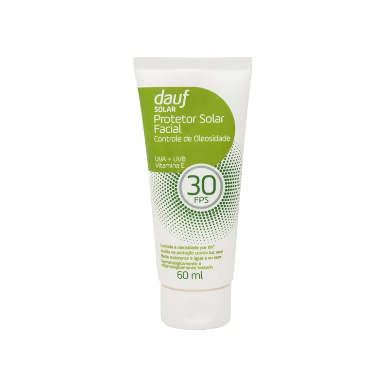 Protetor Solar Facial Dauf Controle de Oleosidade FPS30 60ml