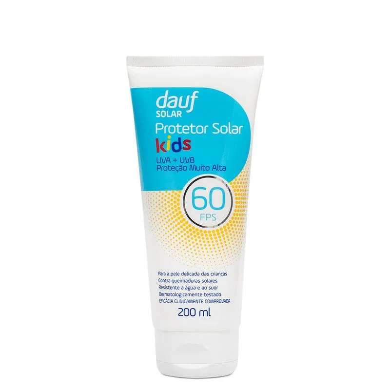 Protetor Solar Dauf Kids Fps60 200ml