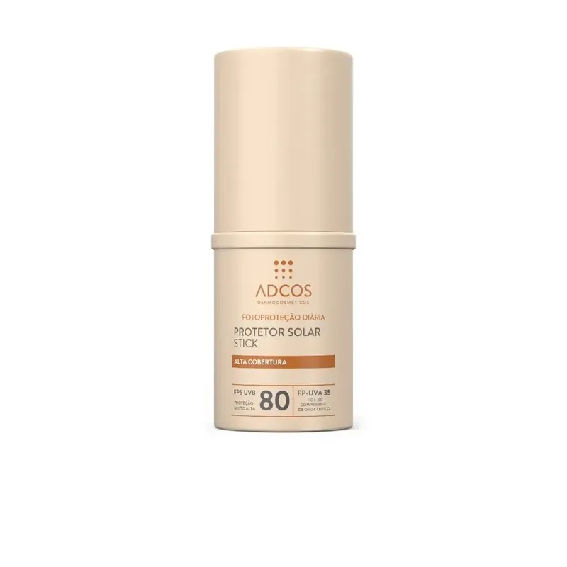 Protetor Solar Facial Adcos Stick Nude Fps55 Fp Uva 19 Bastão 17g