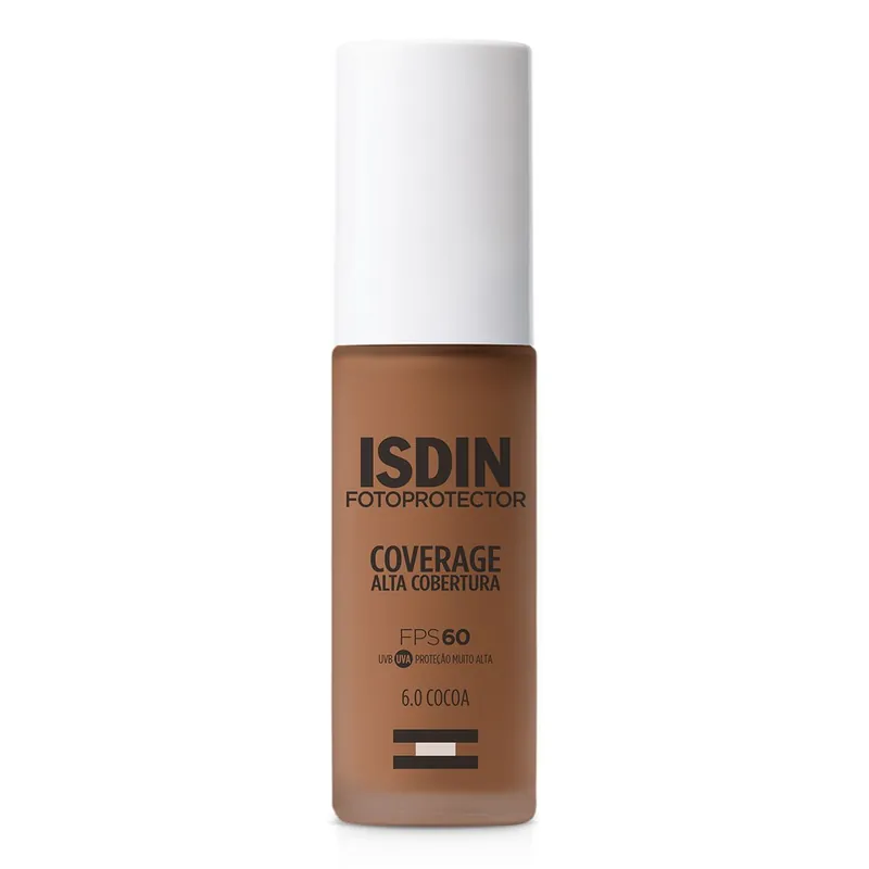 Protetor Solar Facial Isdin Fotoprotector Coverage Alta Cobertura Fps60 Cor 6.0 30g