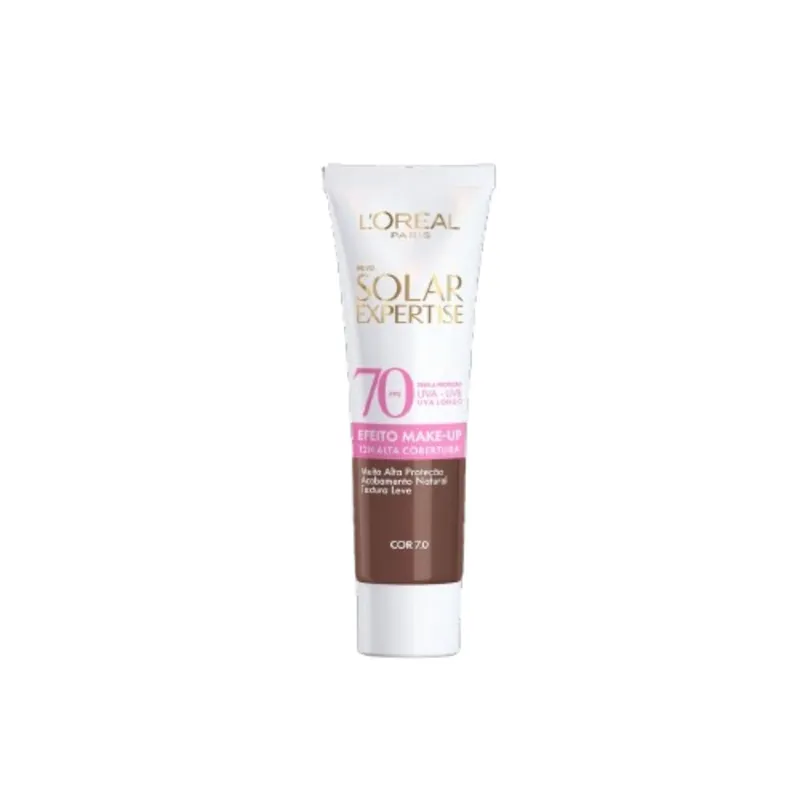 Protetor Solar Facial Loréal Paris Solar Expertise Alta Cobertura Cor 7.0 Fps70 30g