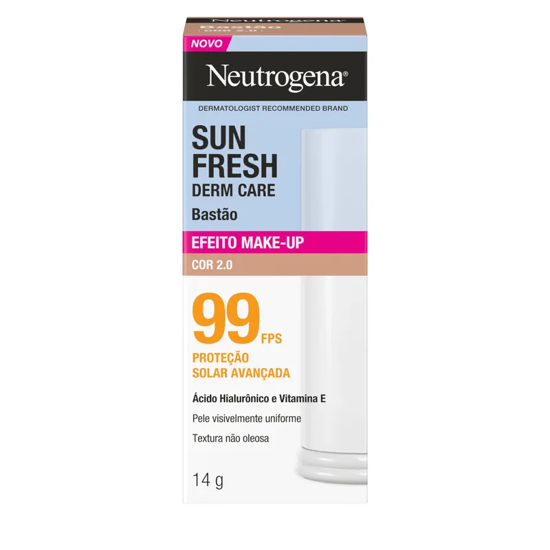 Protetor Solar Facial Neutrogena Sun Fresh Derm Care Fps 99 Cor 2.0 14g