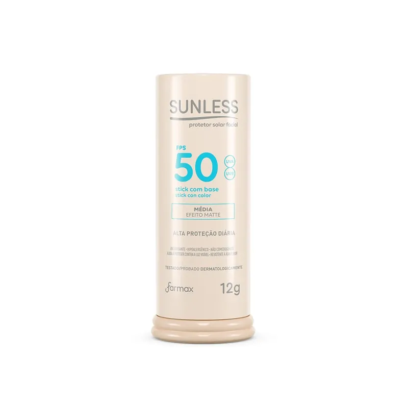 Protetor Solar Facial Sunless 50fps Com Base Média12g