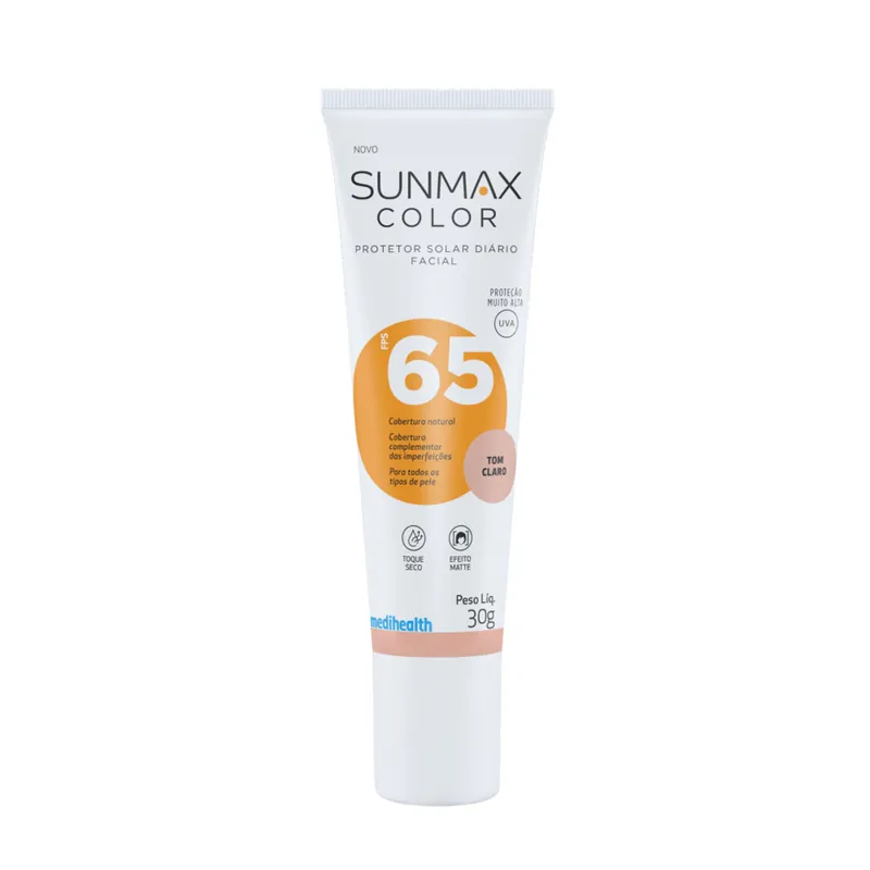 Protetor Solar Facial Sunmax Color FPS65 Cor Clara 30g