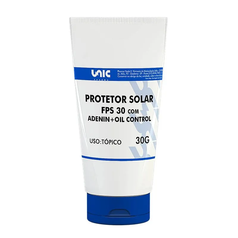 Protetor Solar FPS 30 com Adenina 0,1% + Skin Oil Control 3% - 30g