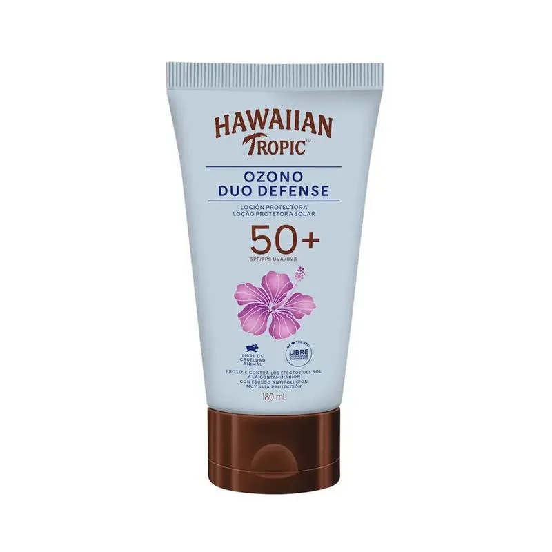 Protetor Solar Hawaiian Tropic Ozono Duo Defense fps50 180ml