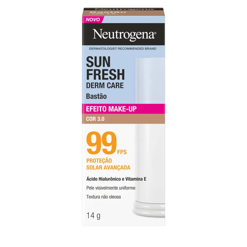 Protetor Solar Neutrogena Sun Fresh Stick Fps99 Cor 3.0 14g