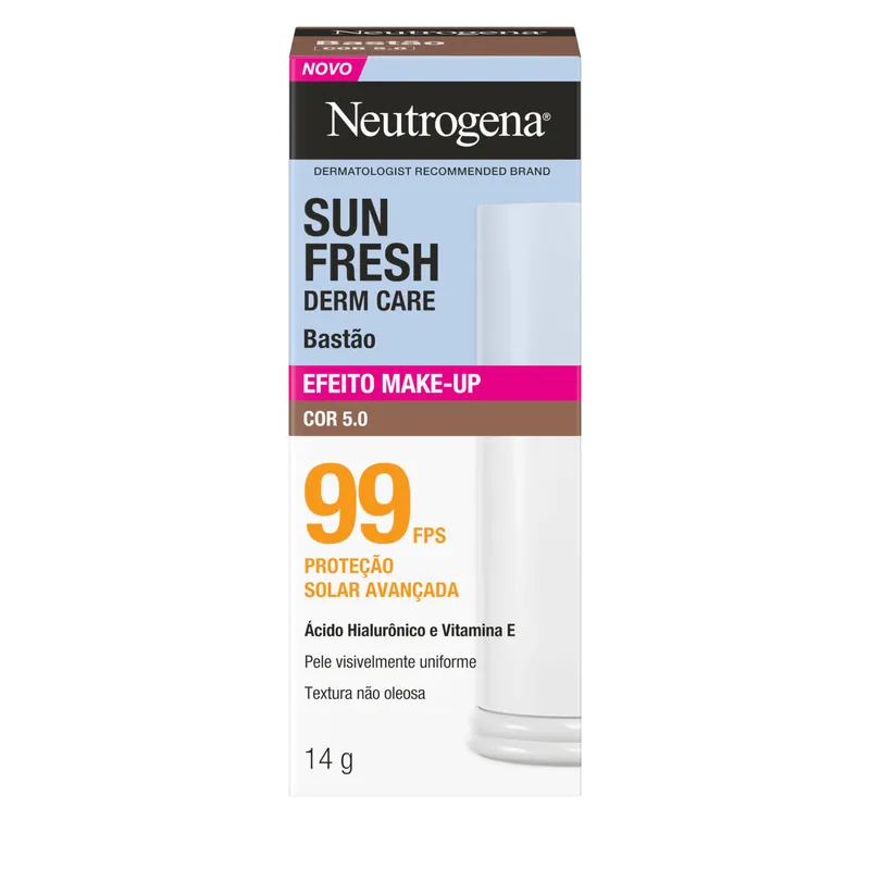 Protetor Solar Neutrogena Sun Fresh Stick Fps99 Cor 5.0 14g