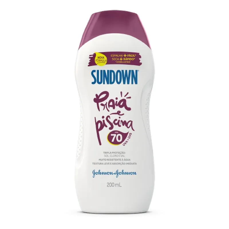Protetor Solar Sundown Praia e Piscina FPS70 200ml