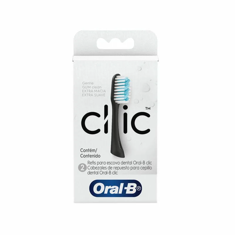 Refil para Escova Dental Oral-B Clic 2 Unidades