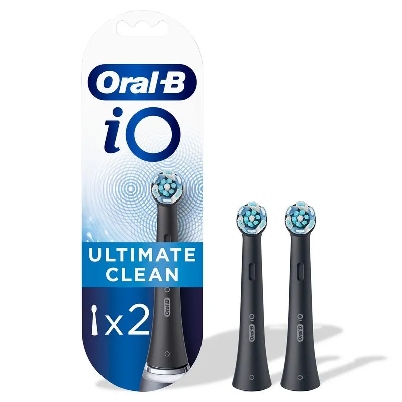 Refil para Escova Dental Elétrica Oral-B iO Ultimate Clean Preto 2 Unidades