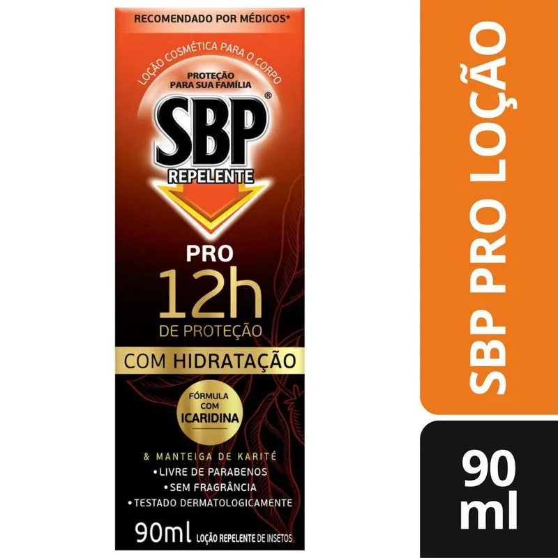 Repelente SBP Pro 12 Horas de Proteção com Hidratação Loção 90ml