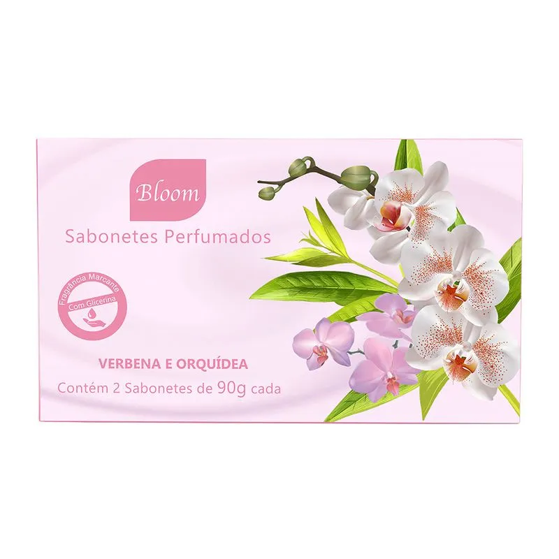 Sabonete Bloom Estojo C/2 Unidades Verbena & Orquídea 90g