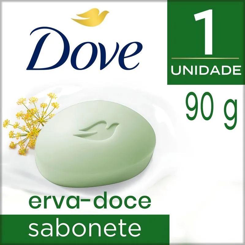 Sabonete em Barra Dove Erva Doce 90g