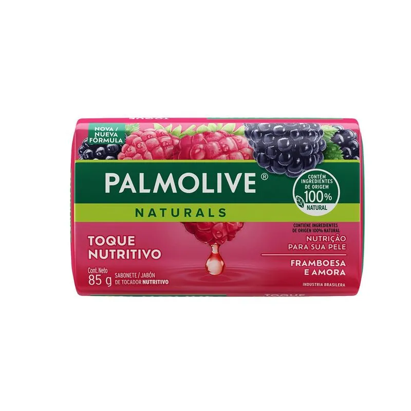 Sabonete em Barra Palmolive Naturals Toque Nutritivo Framboesa e Amora - 85g