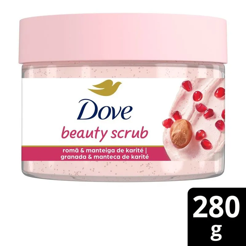 Sabonete Esfoliante Corporal Dove Romã Manteiga De Karité Beauty Scrub 280g