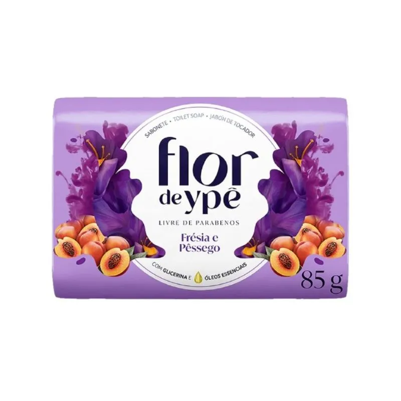 Sabonete em Barra Ypê Flor de Ypê Frésia e Pêssego 85g