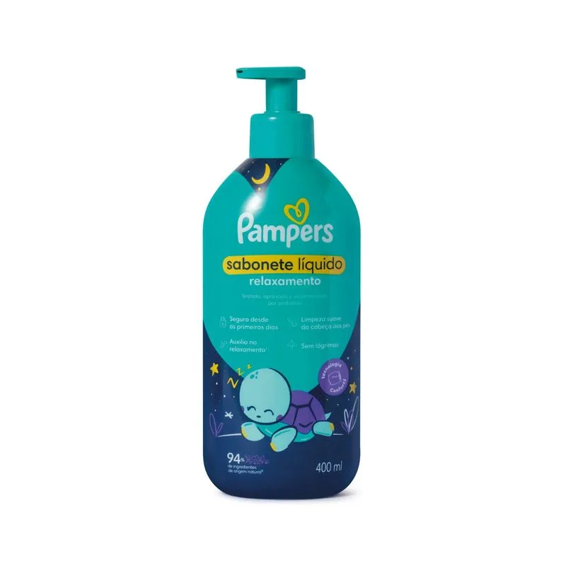 Sabonete Infantil Líquido Pampers Relaxamento 400ml Pump