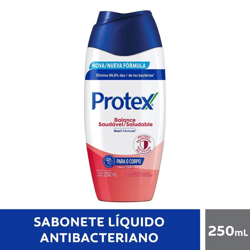 Sabonete Líquido Antibacteriano para Corpo Protex Balance 250ml