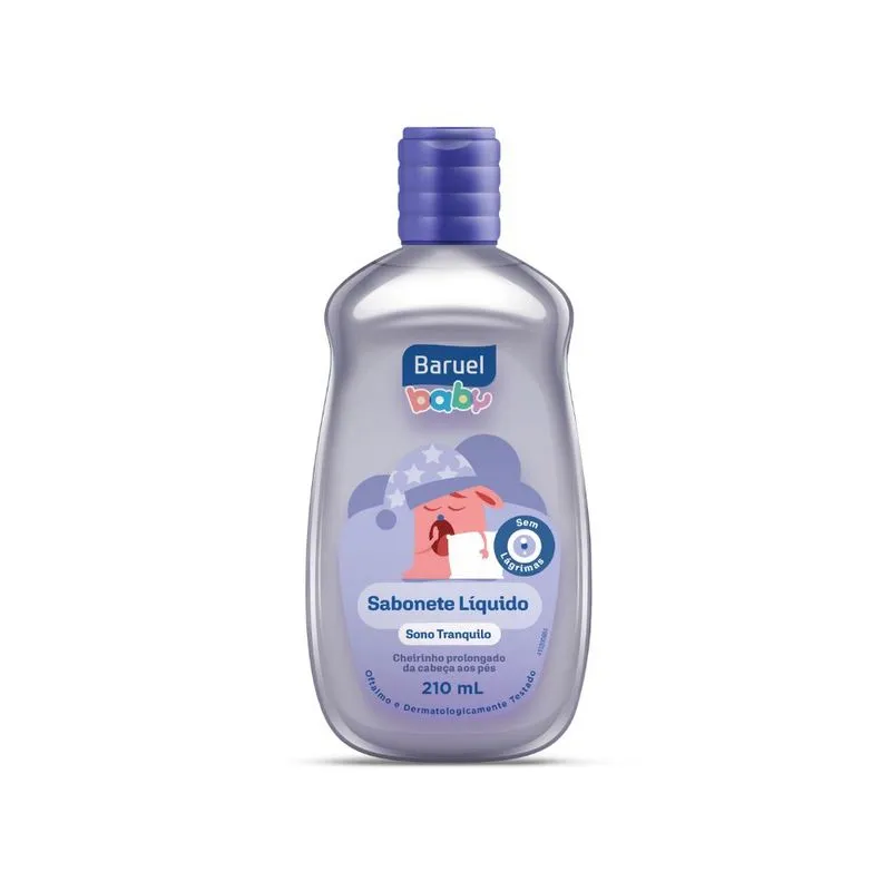 Sabonete Líquido Infantil Baruel Baby Sono Tranquilo Sem Lágrimas 210ml