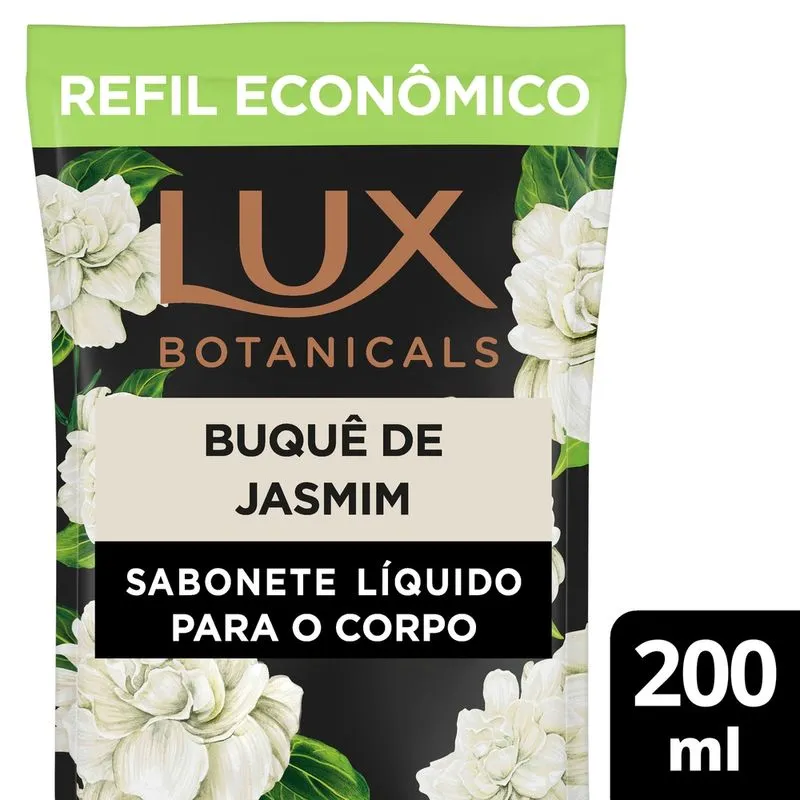 Sabonete Líquido Lux Botanicals Buquê de Jasmim Refil 200ml