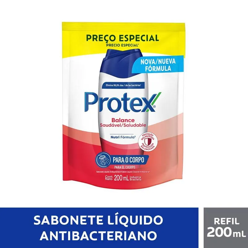Sabonete Líquido Protex Balance Antibacteriano Refil 200ml