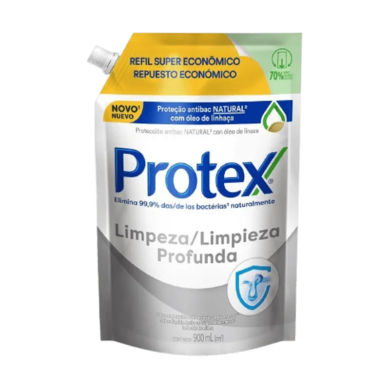 Sabonete Líquido para as Mãos Protex Limpeza Profunda Deep Clean 900ml