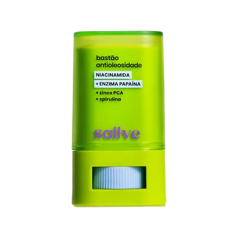 Bastão Antioleosidade Sallve Niacinamida e Papaína Stick 15g