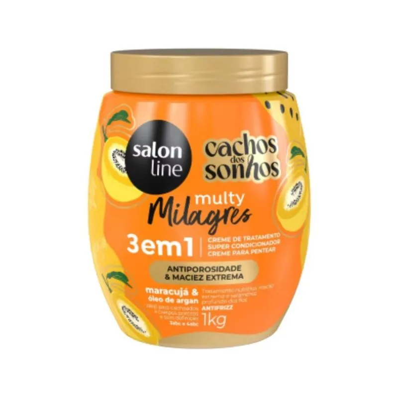 Salon Line Cachos dos Sonhos Maracujá Multy 3 em 1 Creme – 1?kg