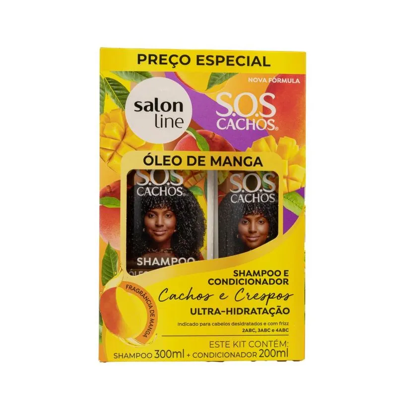 Salon Line - S.O.S Cachos Manga - Kit Shampoo e Condicionador