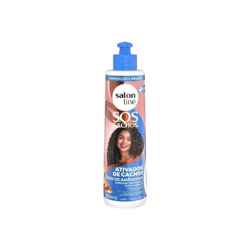 Salon Line SOS Cachos Leves - Ativador Capilar Óleo de Amêndoas - 300ml