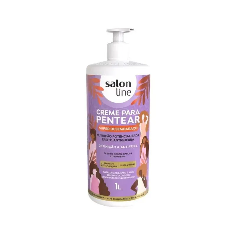 Salon Line Super Desembaraço Creme para Pentear - 1L