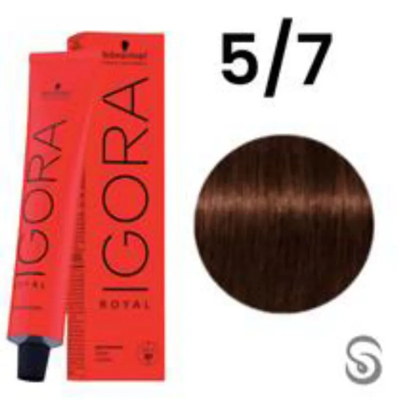 Schwarzkopf Igora Royal Coloração 5/7 Castanho Claro Nobre - 60ml