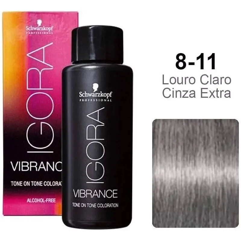 Schwarzkopf Igora Vibrance 8-11 Louro Claro Cinza Extra