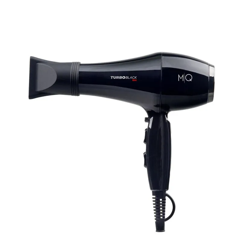 Secador de Cabelo MQ Profissional Turbo Black Ion 2500W com 2 Velocidades Preto 220V