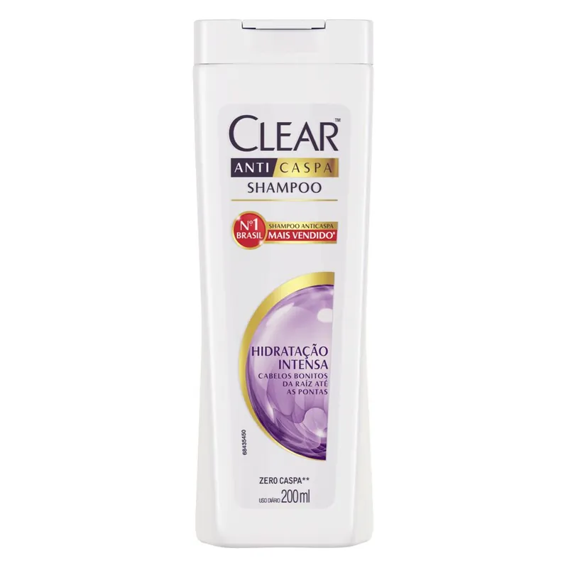 Shampoo Anticaspa Clear Hidratação Intensa 200ml