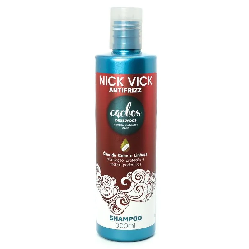Shampoo Antifrizz Cachos Desejados Nick Vick 300ml