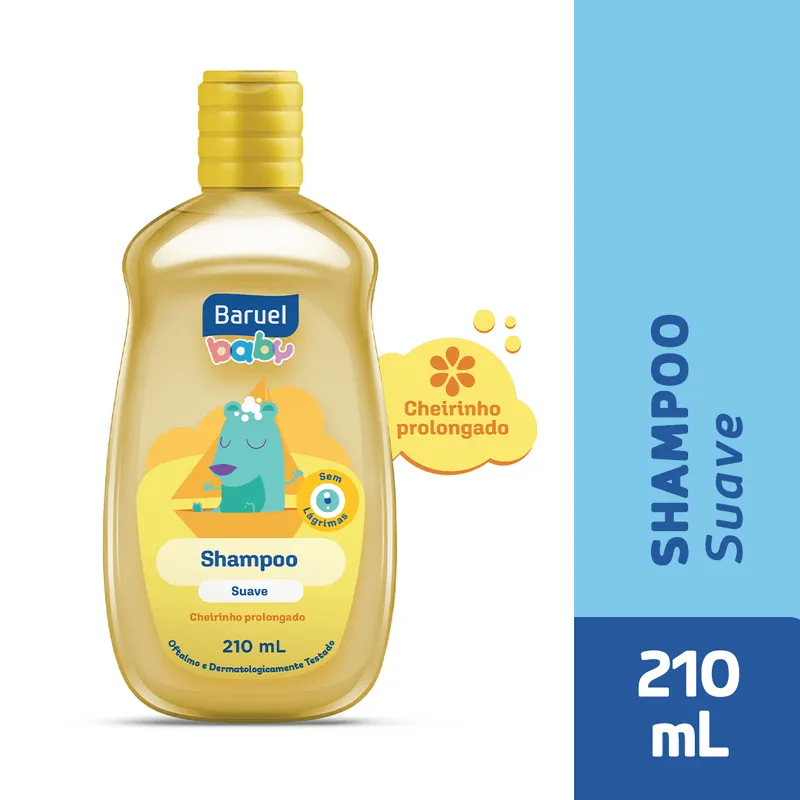 Shampoo Infantil Baruel Baby Suave 210ml
