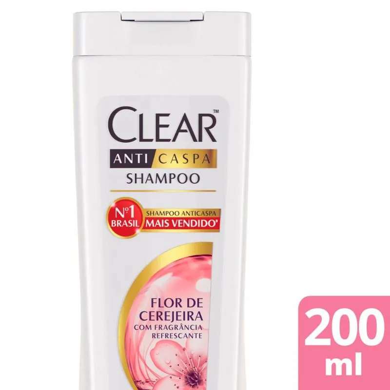 Shampoo Clear Anticaspa - Flor de Cerejeira - 200ml