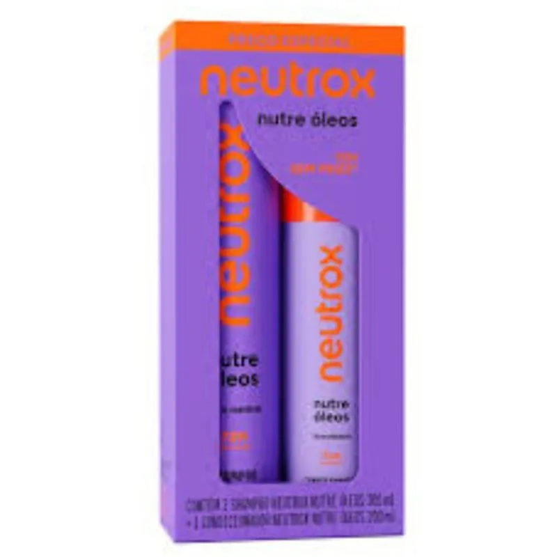 Shampoo e Condicionador Neutrox 300ml + 200ml Nutre Óleos