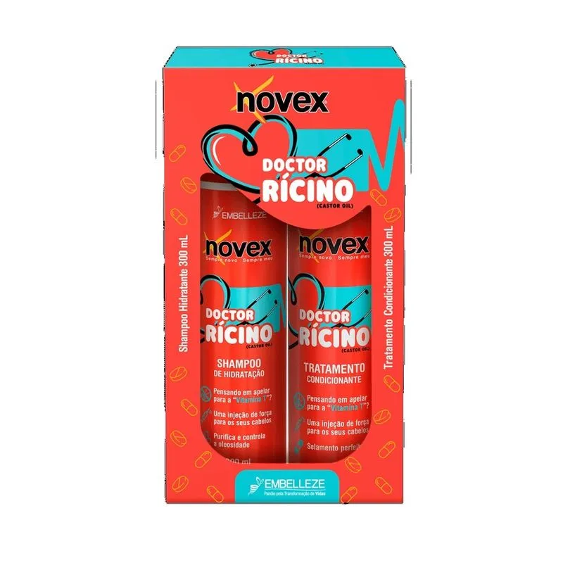 Shampoo Kit Vitay Novex - Doctor Rícino 300ml