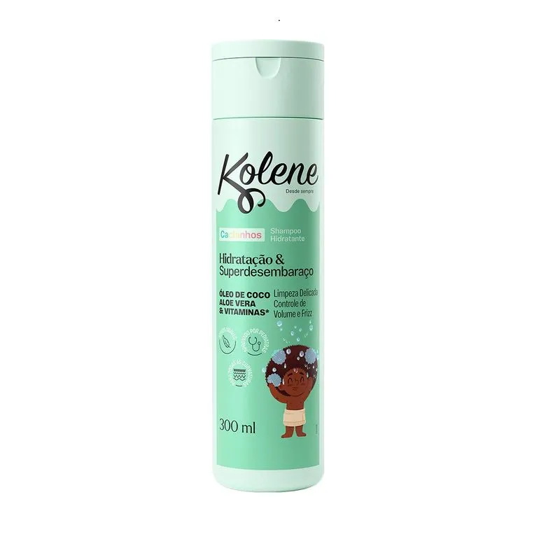 Shampoo Infantil Kolene Cachinhos Hidratação e Super Desembaraço 300ml