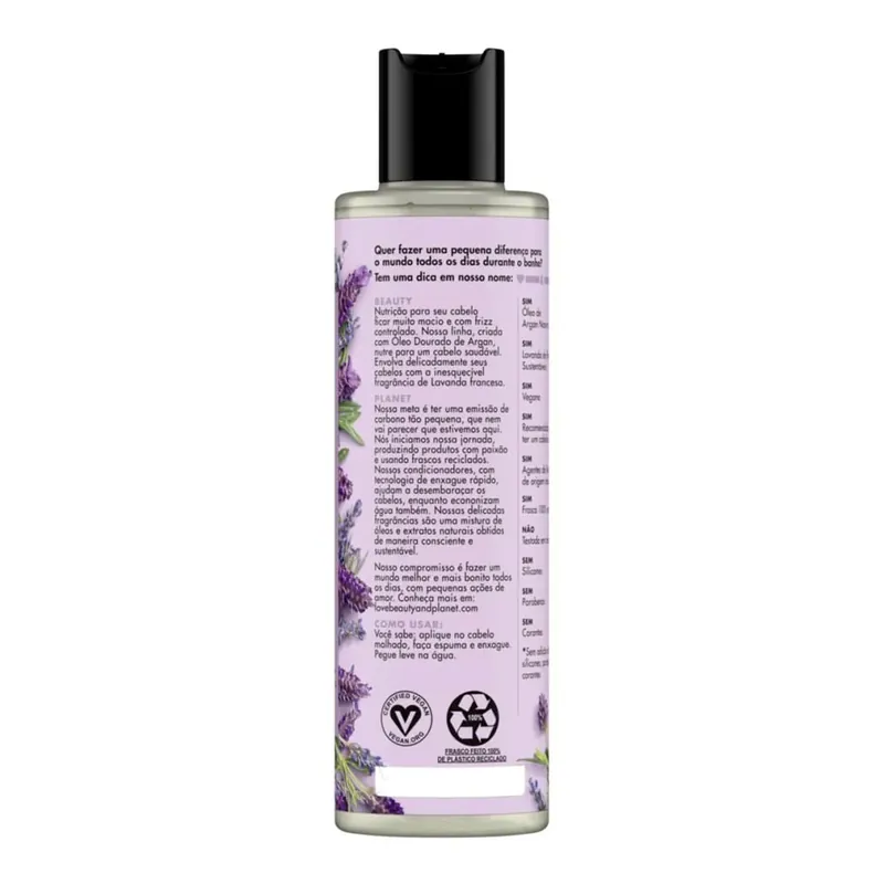 Shampoo Love Beauty & Planet Nutrição Anti Frizz Vegano 300ml