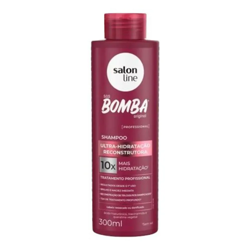 Shampoo Salon Line SOS Bomba 300ml Hidratante Reconstrutor