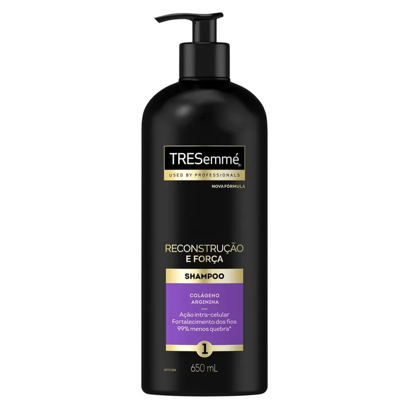 Shampoo TRESemmé Reconstrução e Força Colágeno e Arginina 650ml