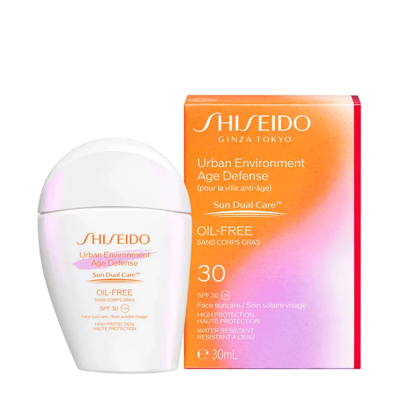 Shiseido Urban Environment Age Defense Oil Free SPF30 - Protetor Solar Facial Urbano 30ml