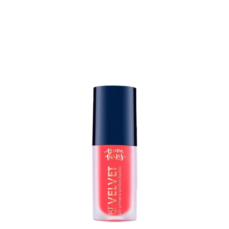 Sombra Líquida e Primer 2x1 Bruna Tavares BT Velvet Coral 6 ml