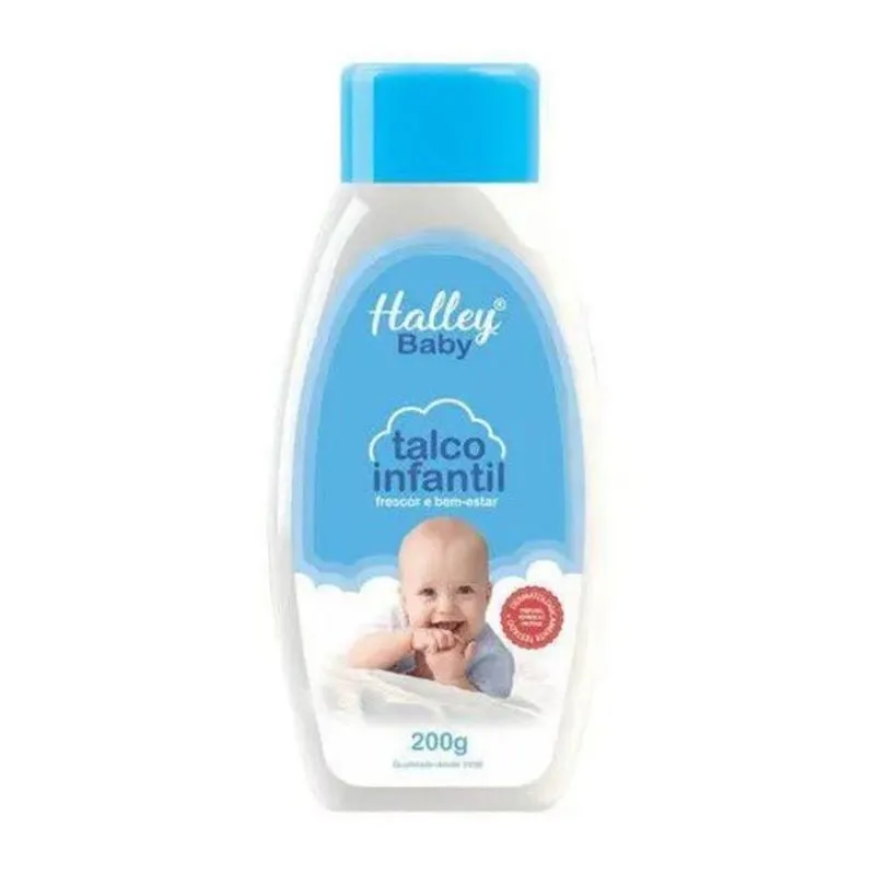 Talco Infantil Halley Baby 200g - Azul